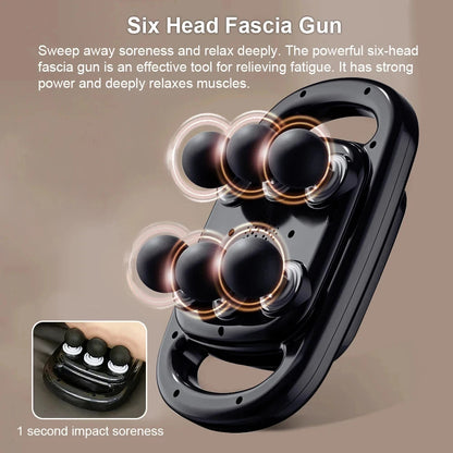 6-Head Deep Percussion Massager